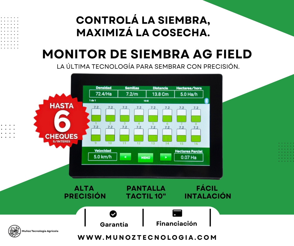 Monitor de Siembra AG Field - Máxima Precisión