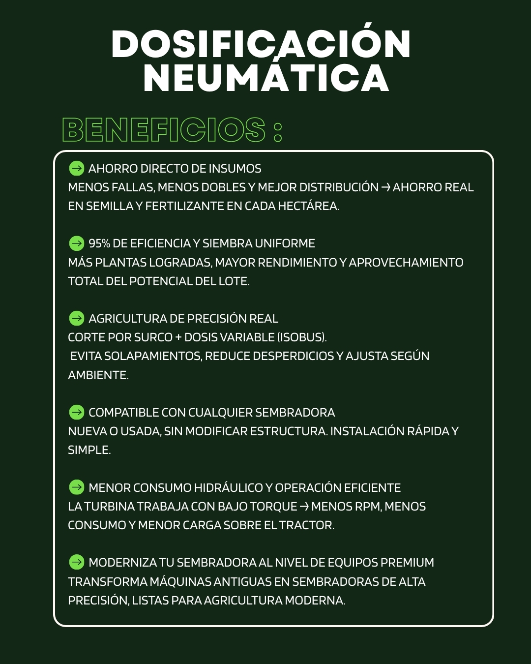 Dosificador Neumático / Eléctrico Geronzi