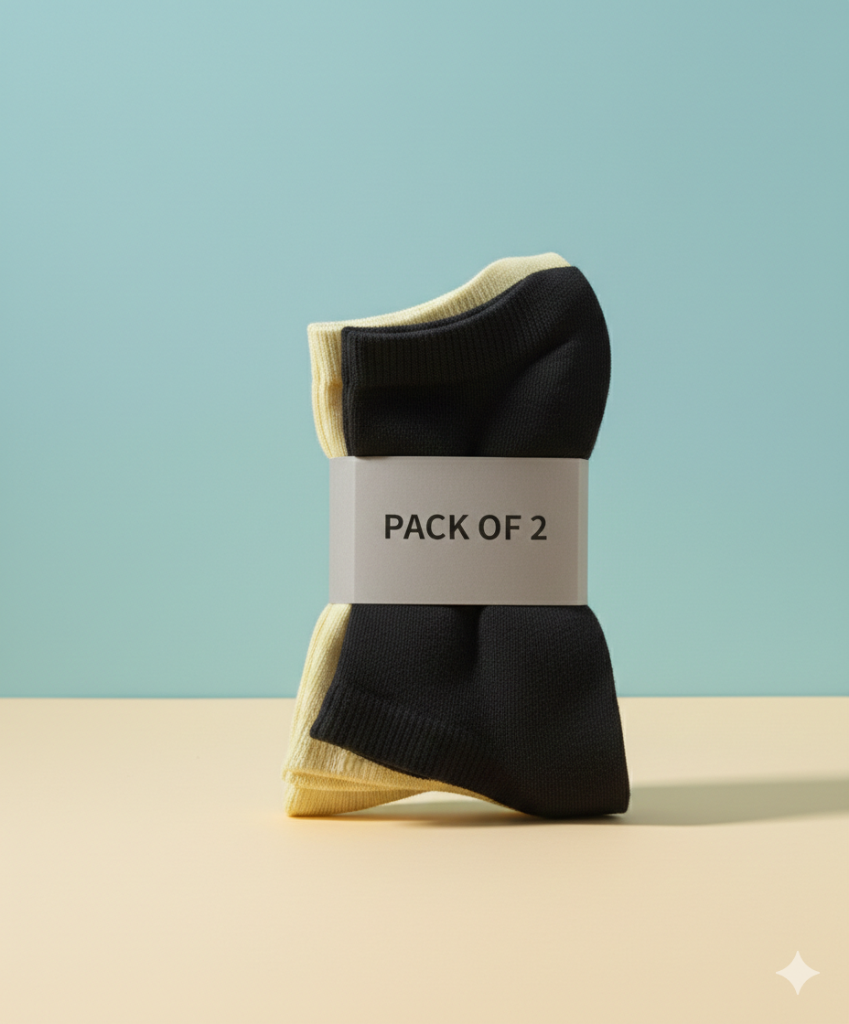 Basic Ankle Socks - 2 Pairs Pack