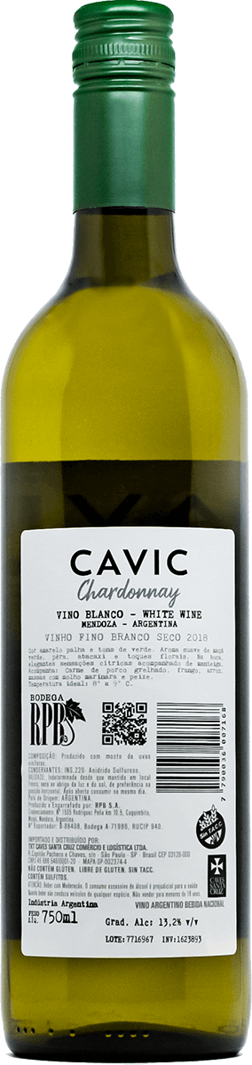 Vinho Branco Cavic Chardonnay