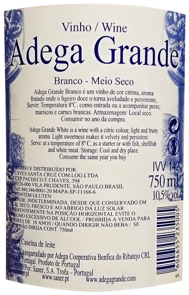 Adega Grande Vinho Branco