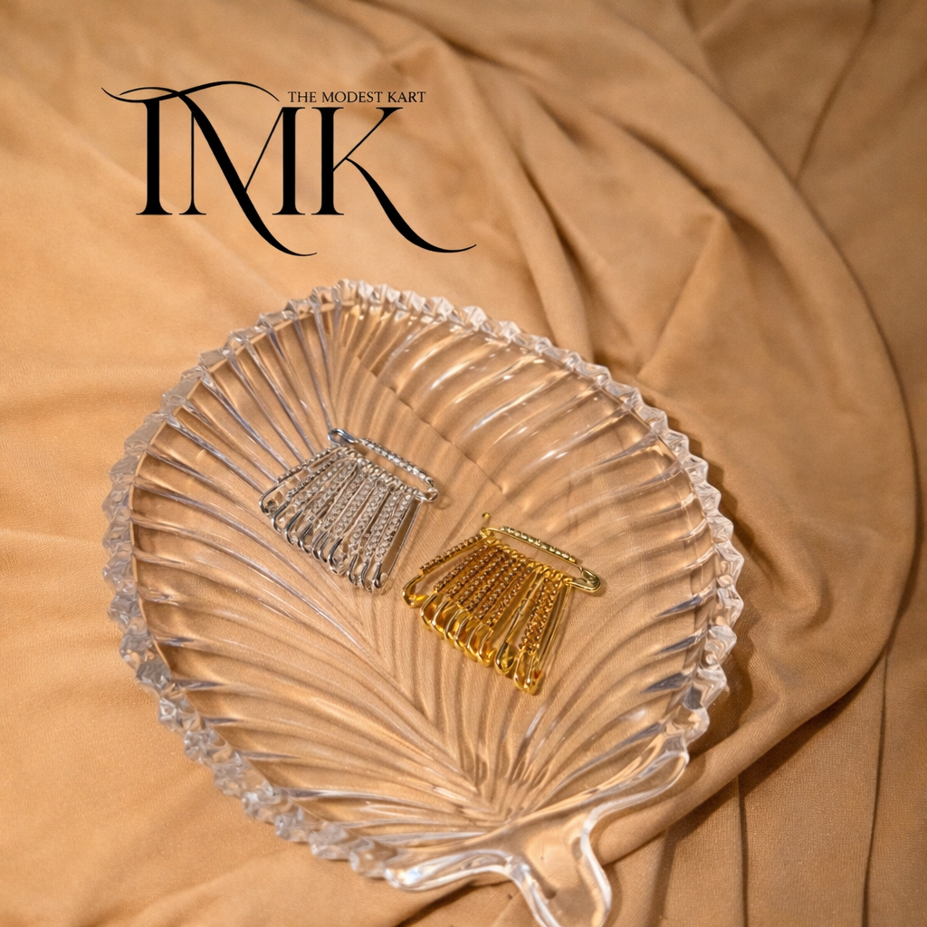 Elegant Diamond Safety Pin