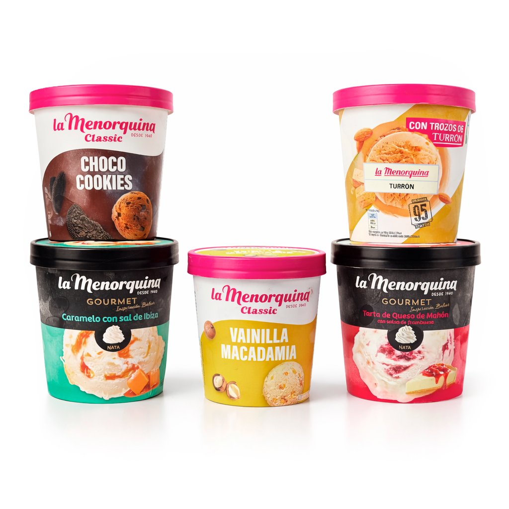 Helado de tarrina grande