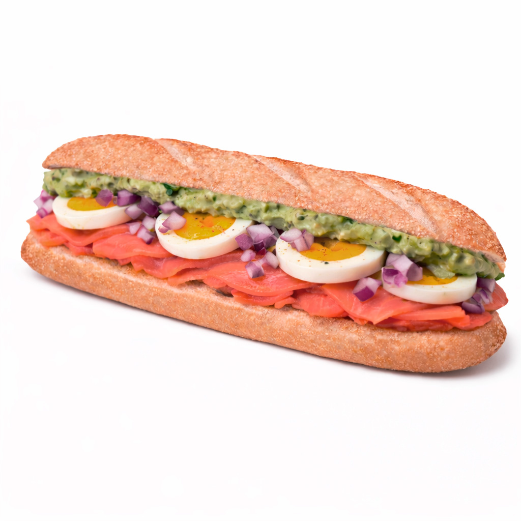 Baguette 017 de salmón