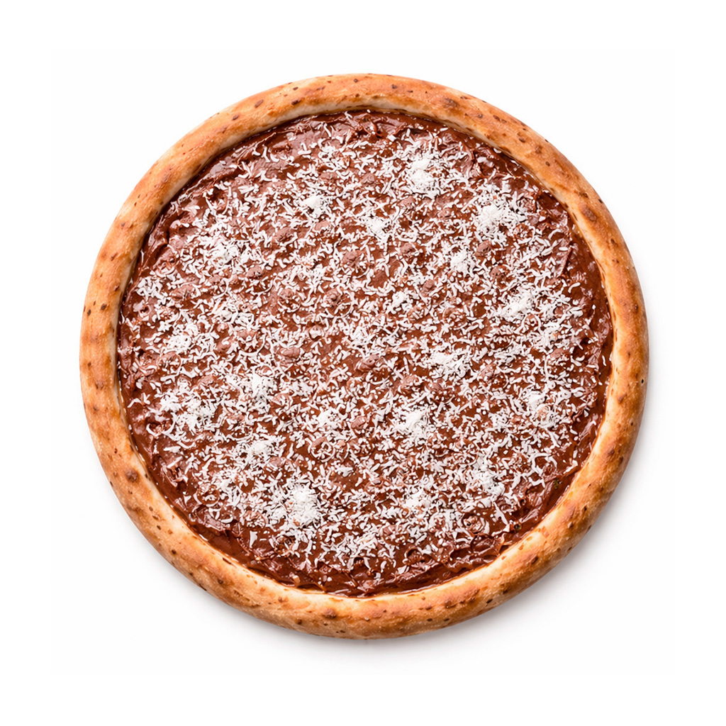 Pizza dulce de coco