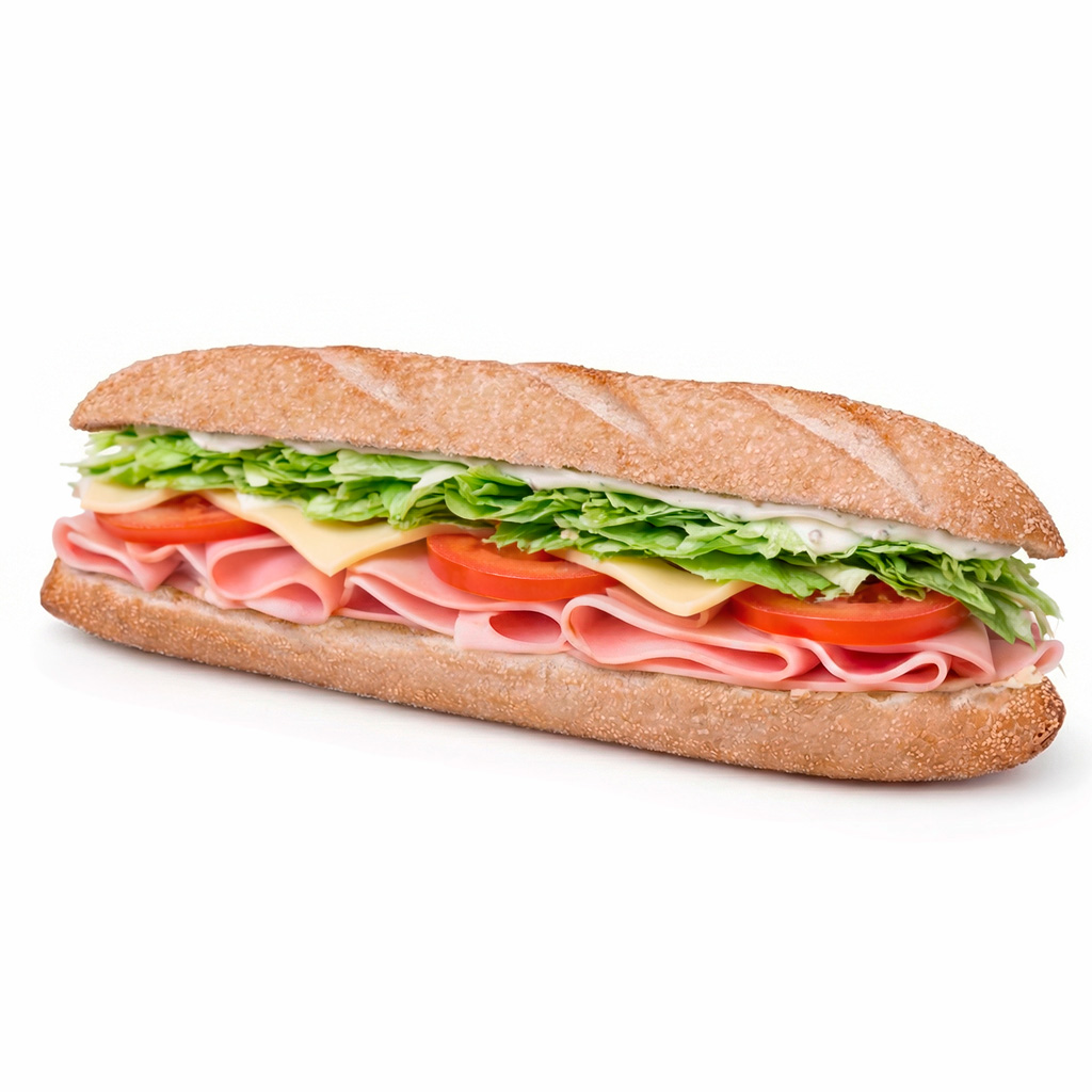 Baguette 21 de jamón york