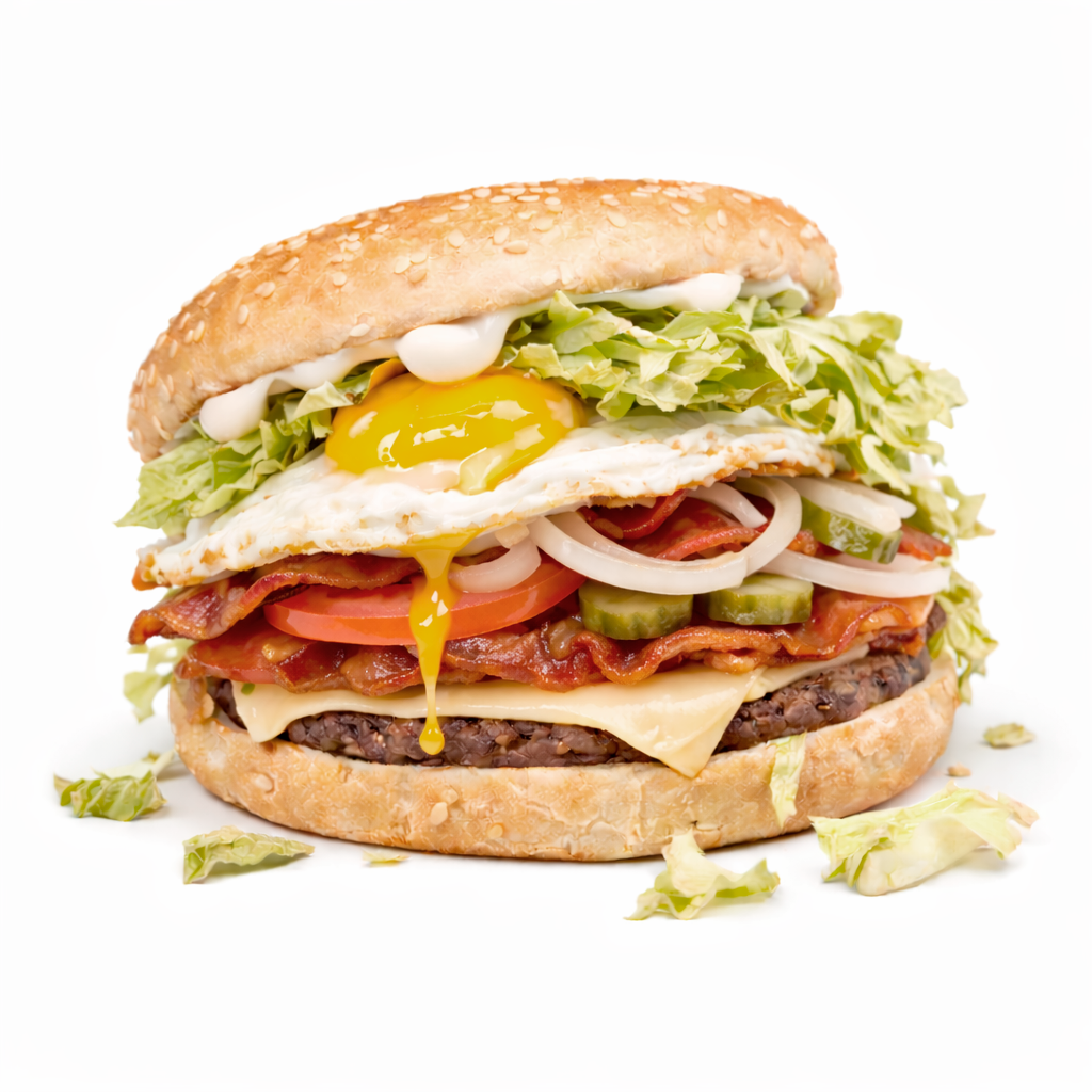 Hamburguesa de ternera Especial con huevo