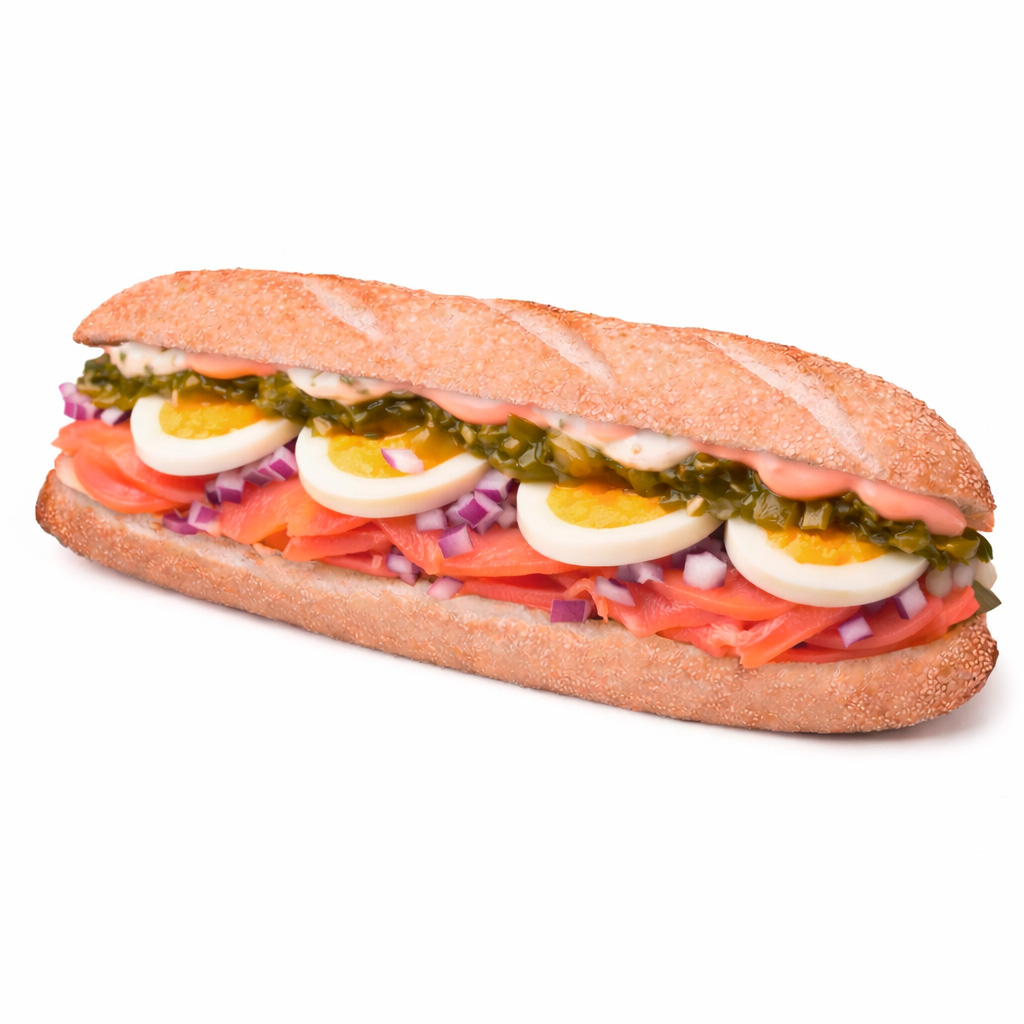 Baguette 016 de salmón