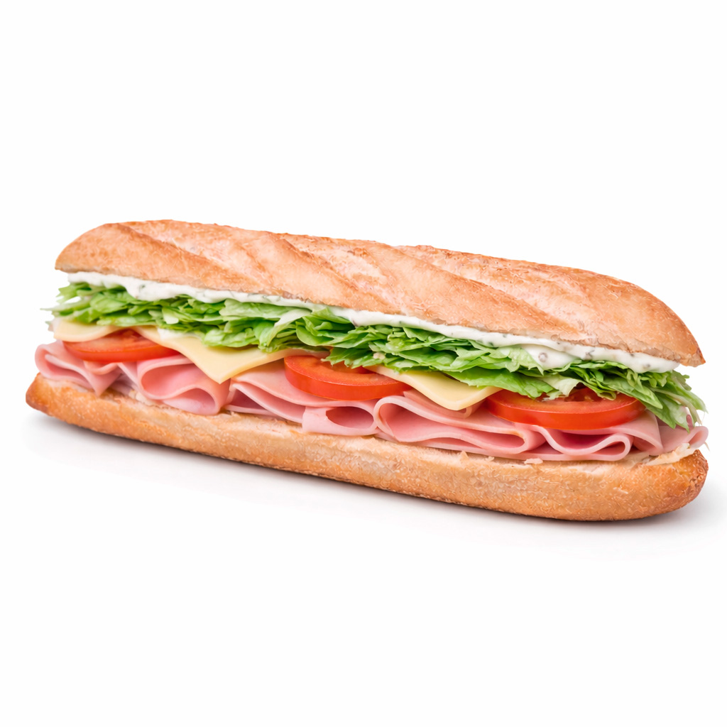 Baguette 21 de jamón york