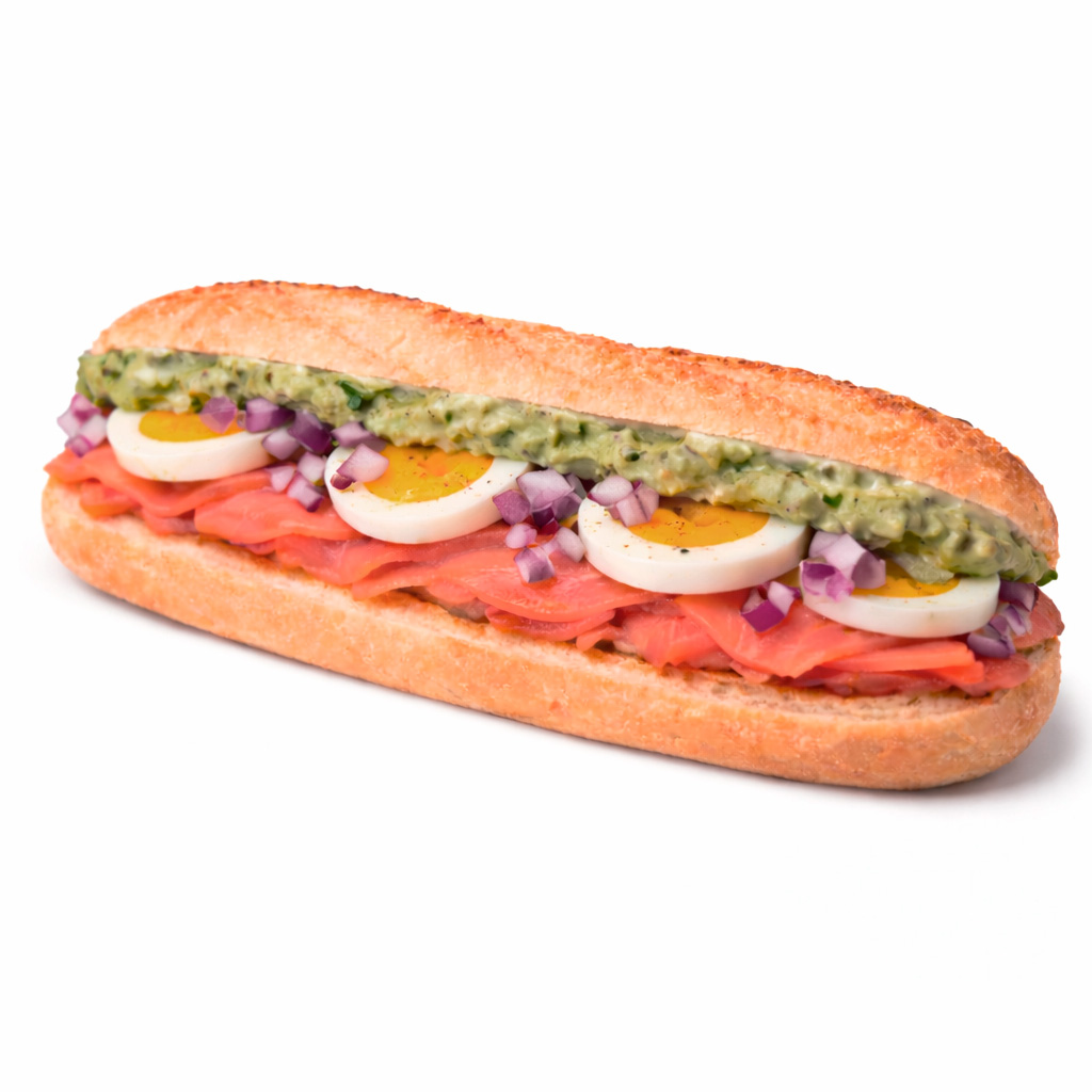 Baguette 017 de salmón