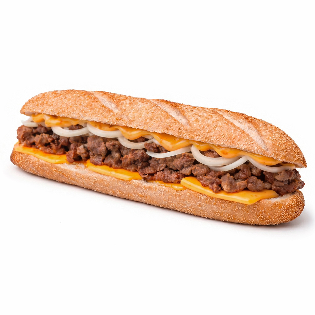 Baguette 26 de carne especiada