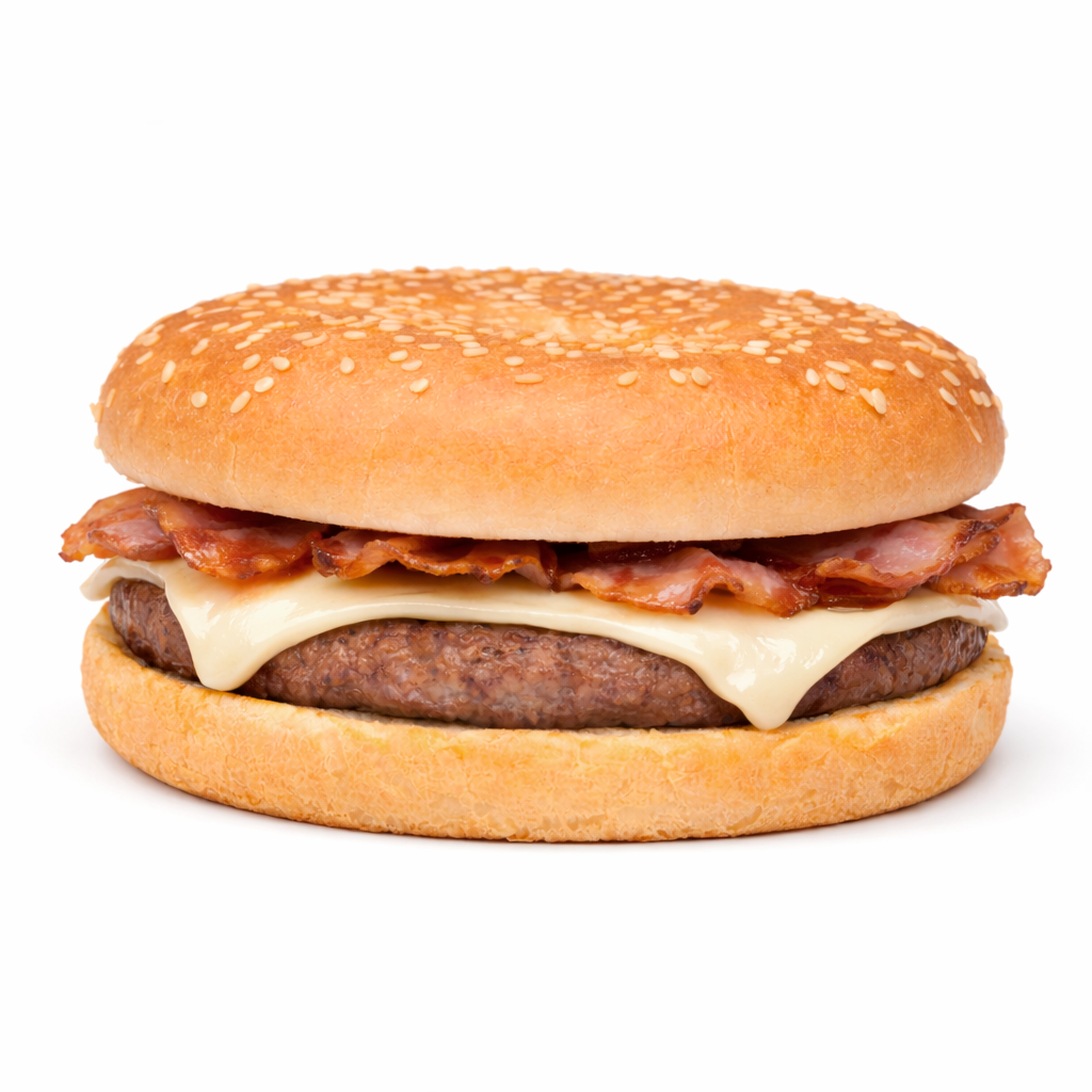 Hamburguesa de ternera Mixta con bacon