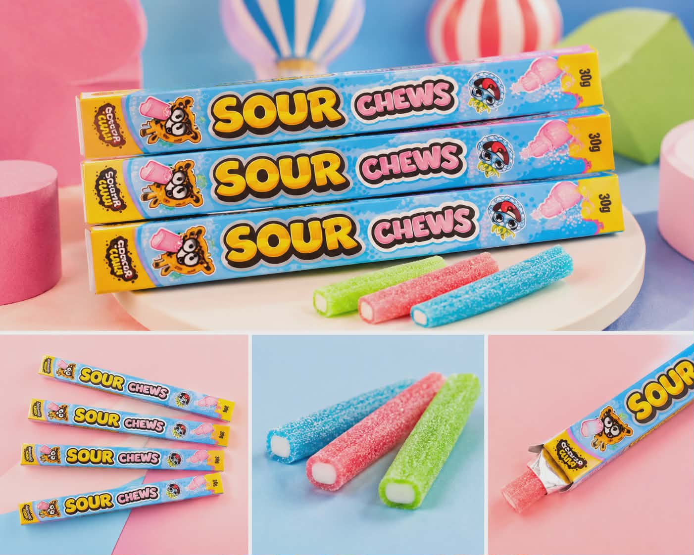 Sour Chews – rūgštūs kramtomi skanėstai 🍬