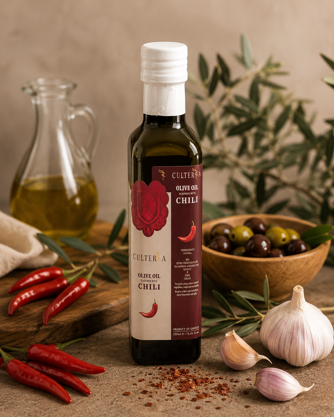CULTERRA čili alyvuogių aliejus – pikantiškam skonio potyriui 🌶️✨