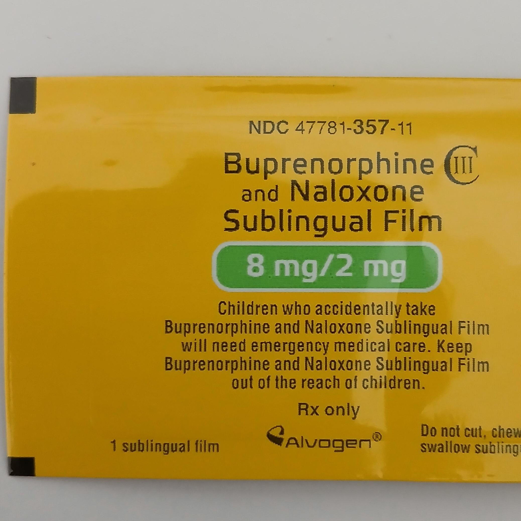 Buprenorphine and Naloxone Sublingual Film