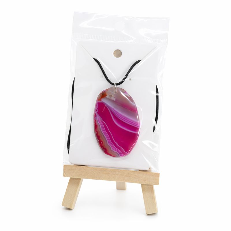 Collier + pendantif en agate