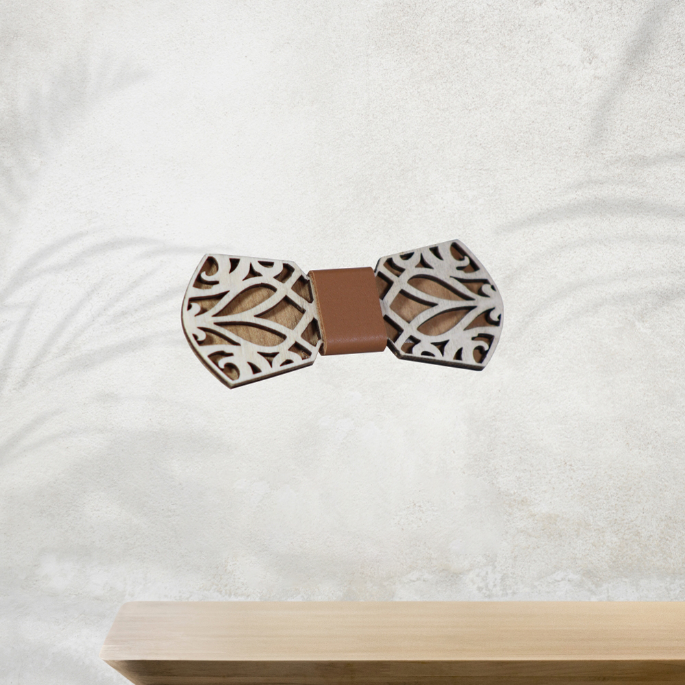 Nœud papillon en bois