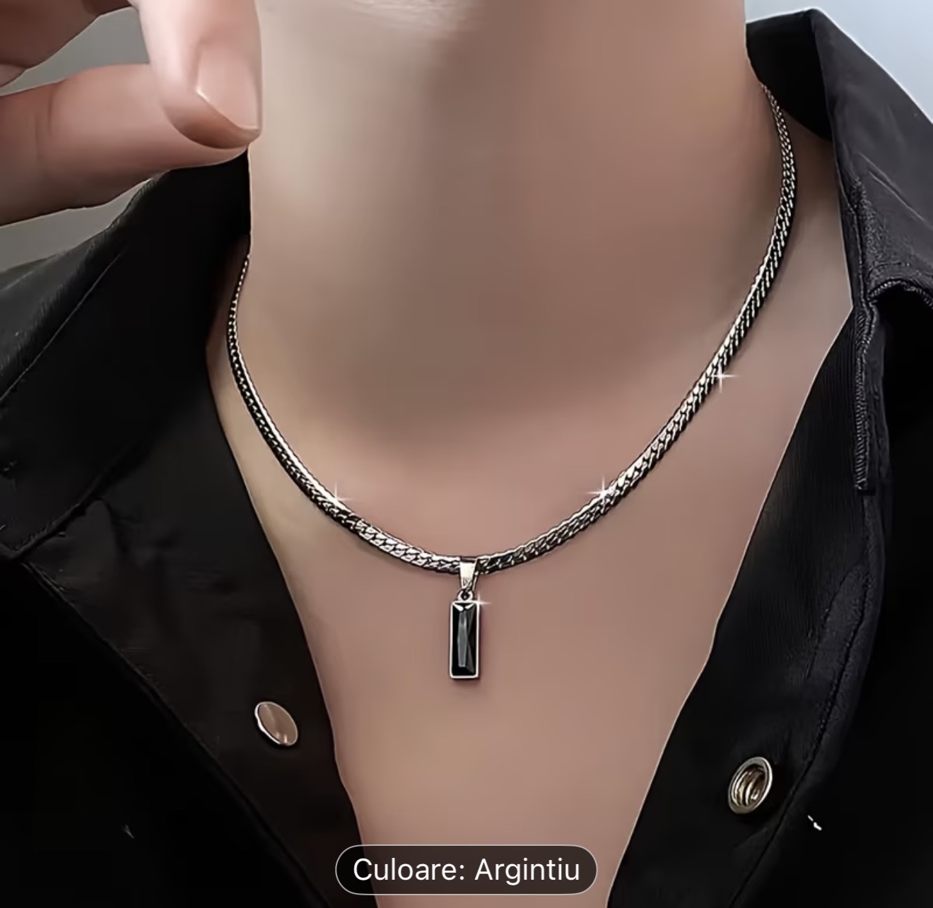 Colier elegant din argint cu pandantiv