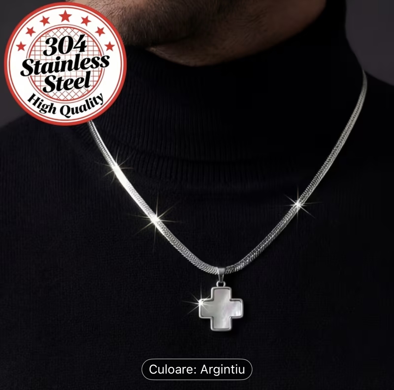 Colier cu pandantiv cu cruce 