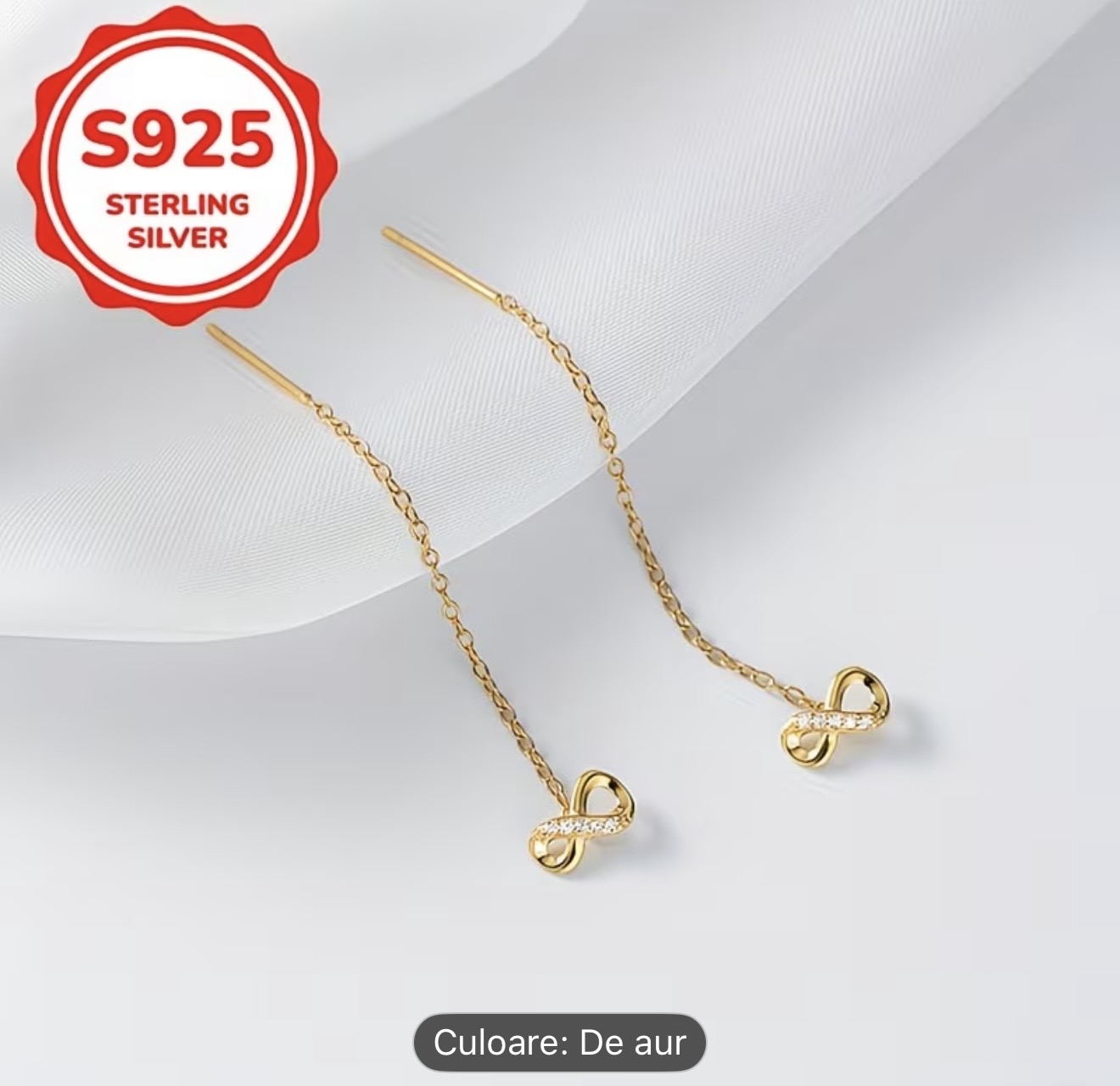 Cercei Infinity Argint Sterling