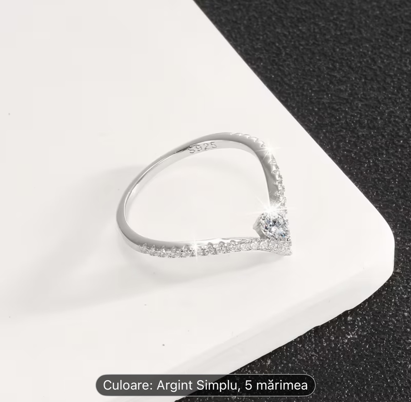 Inel de argint elegant