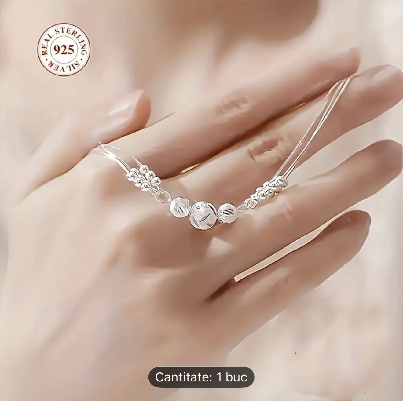 Brățară cu farmec de argint