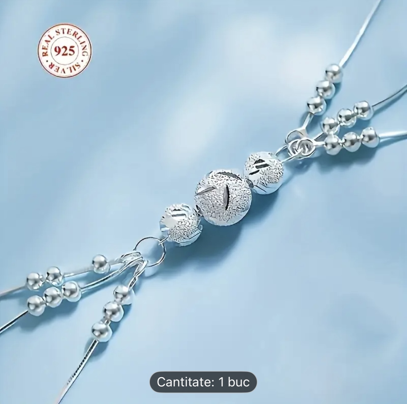 Brățară cu farmec de argint