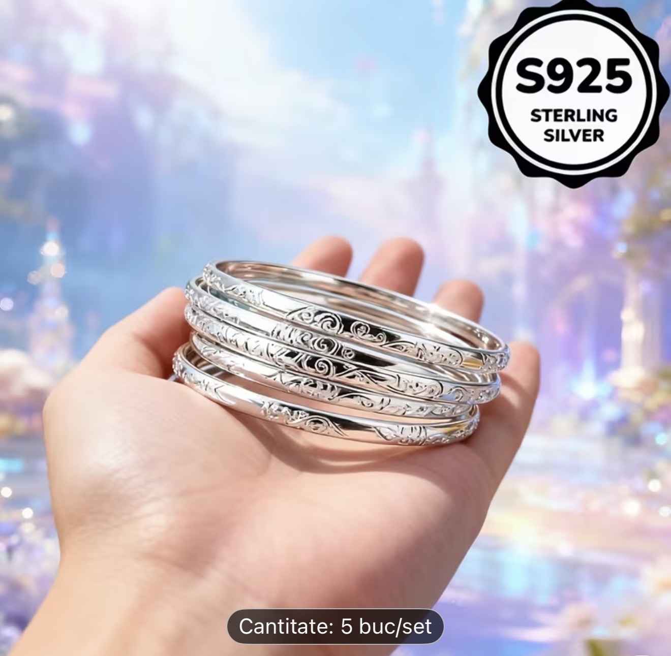 Set de brățări din argint sterlin S925