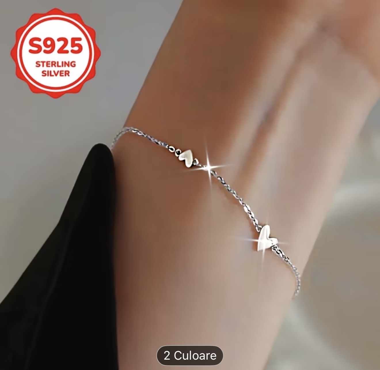 Brățară elegantă cu bătăi de inimă