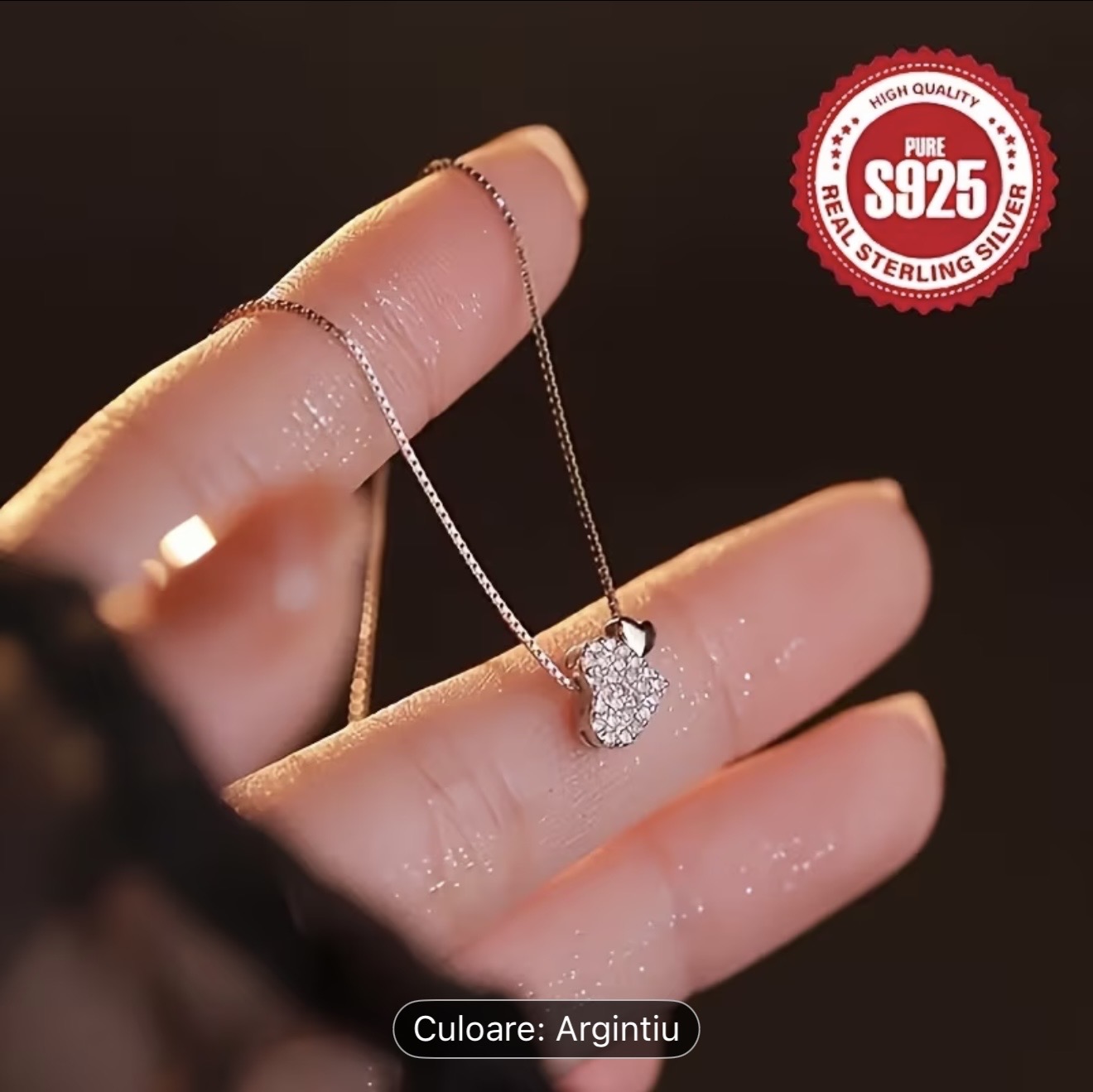 Colier din argint 925 cu inimă