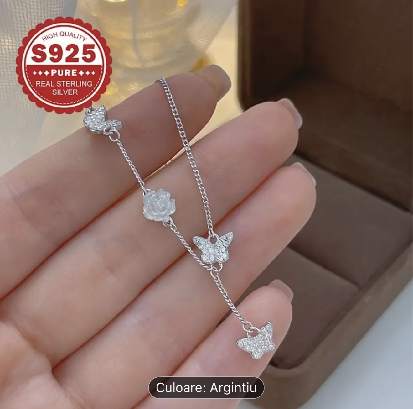 Bratara Fluture Argint