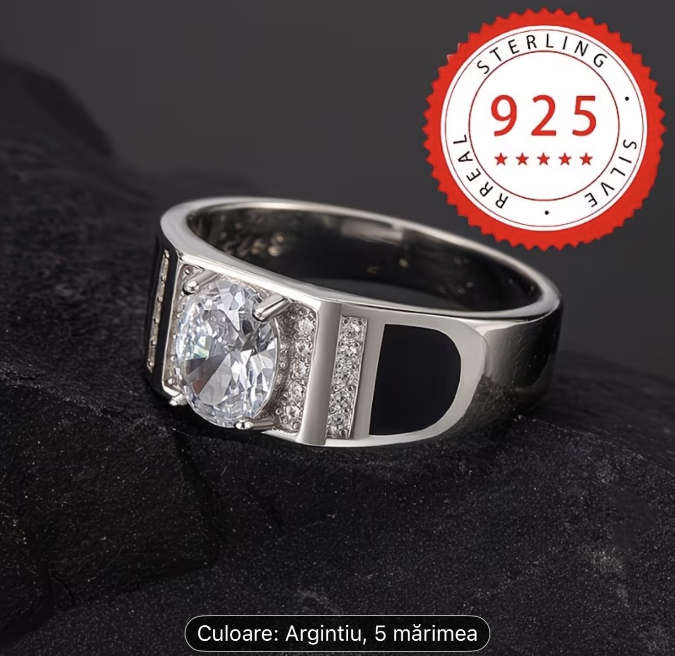 Inel bărbătesc din argint 925