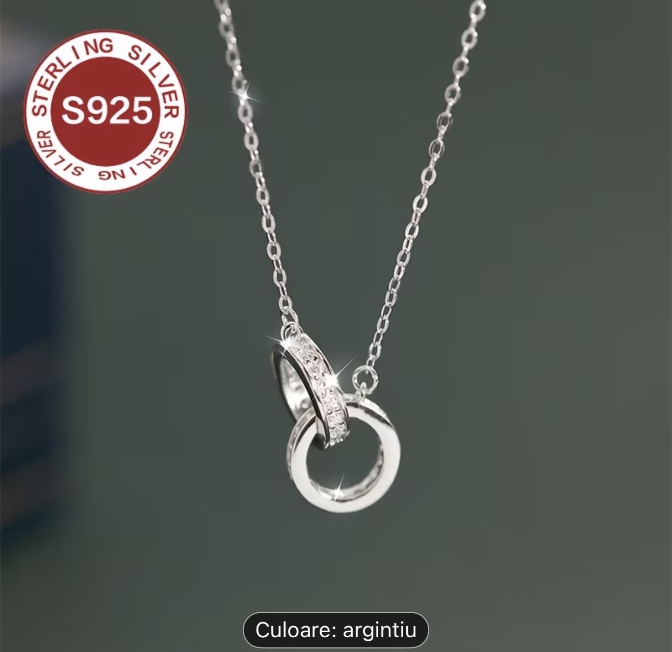 Colier cu pandantiv din argint sterlin S925