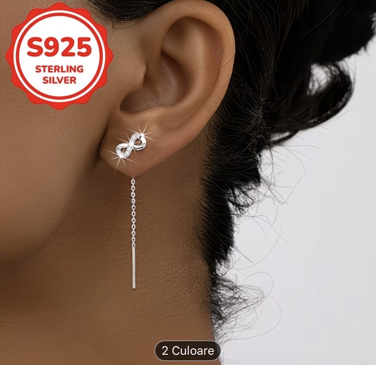 Cercei Infinity Argint Sterling