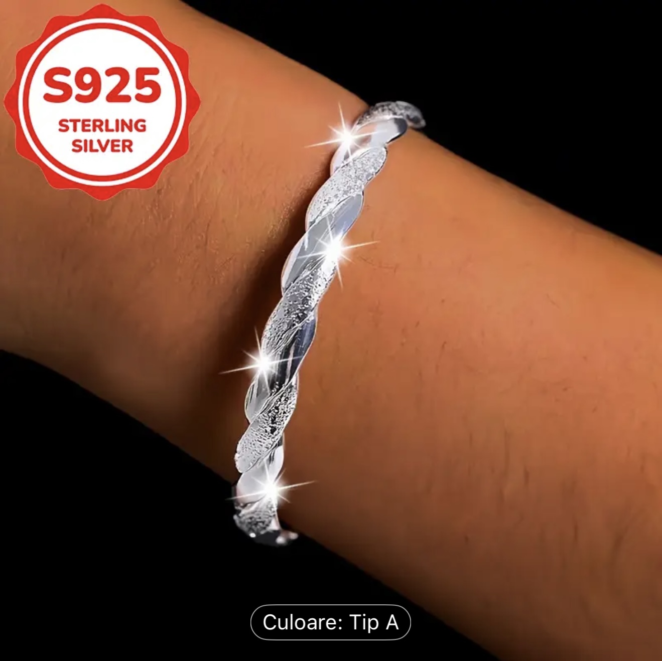 Brățară fixa model impletit