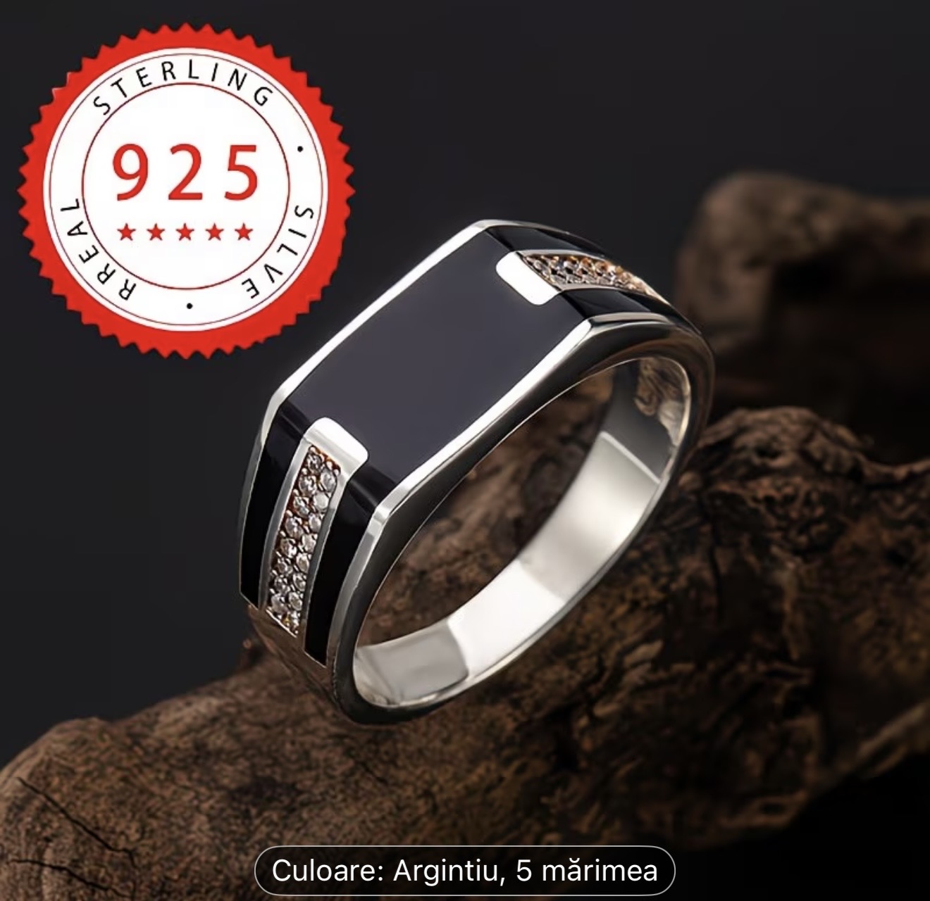 Inel bărbătesc din argint 925