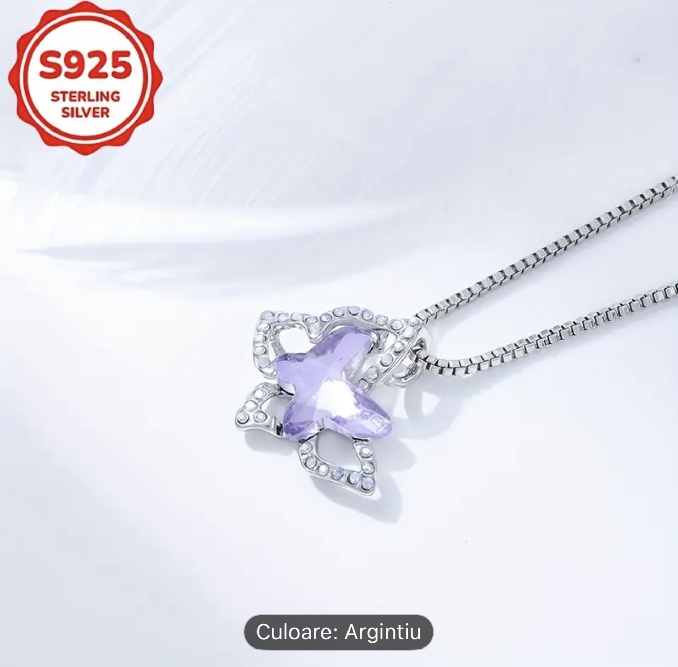 Colier Fluture Argint