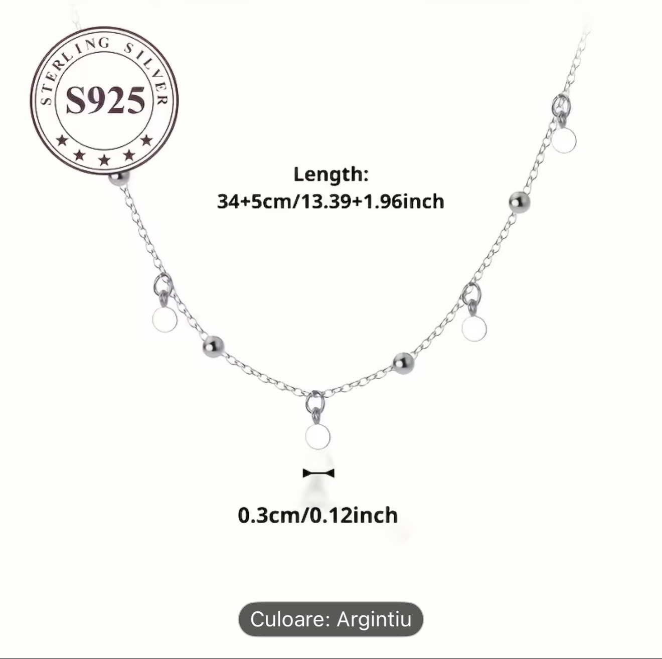 Colier elegant din argint S925