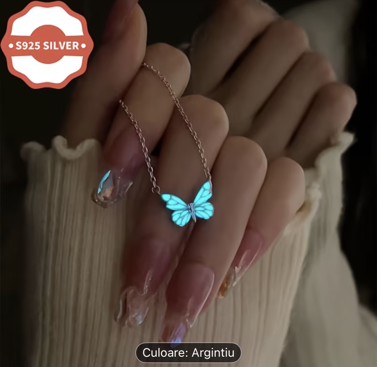 Colier Fluture strălucitor