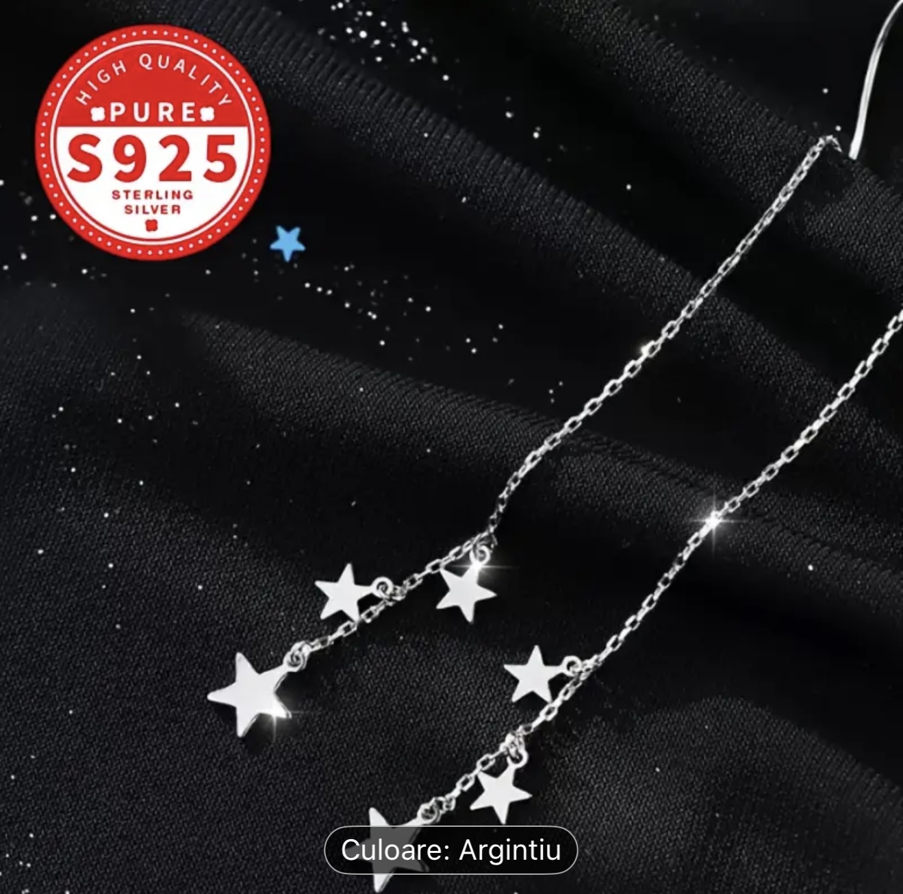 Cercei din Argint Steluțe Curgătoare