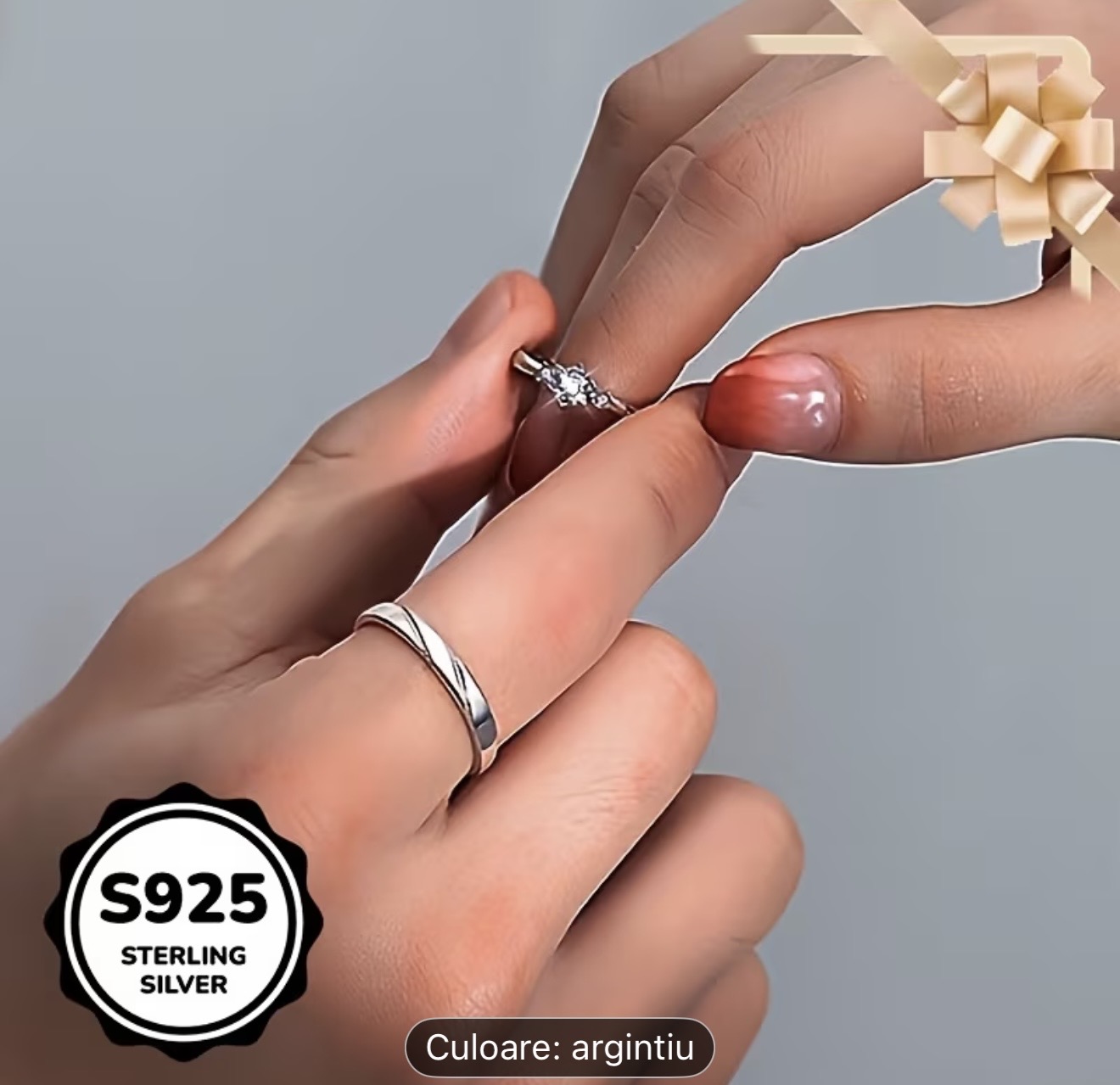 Inel de logodna din argint