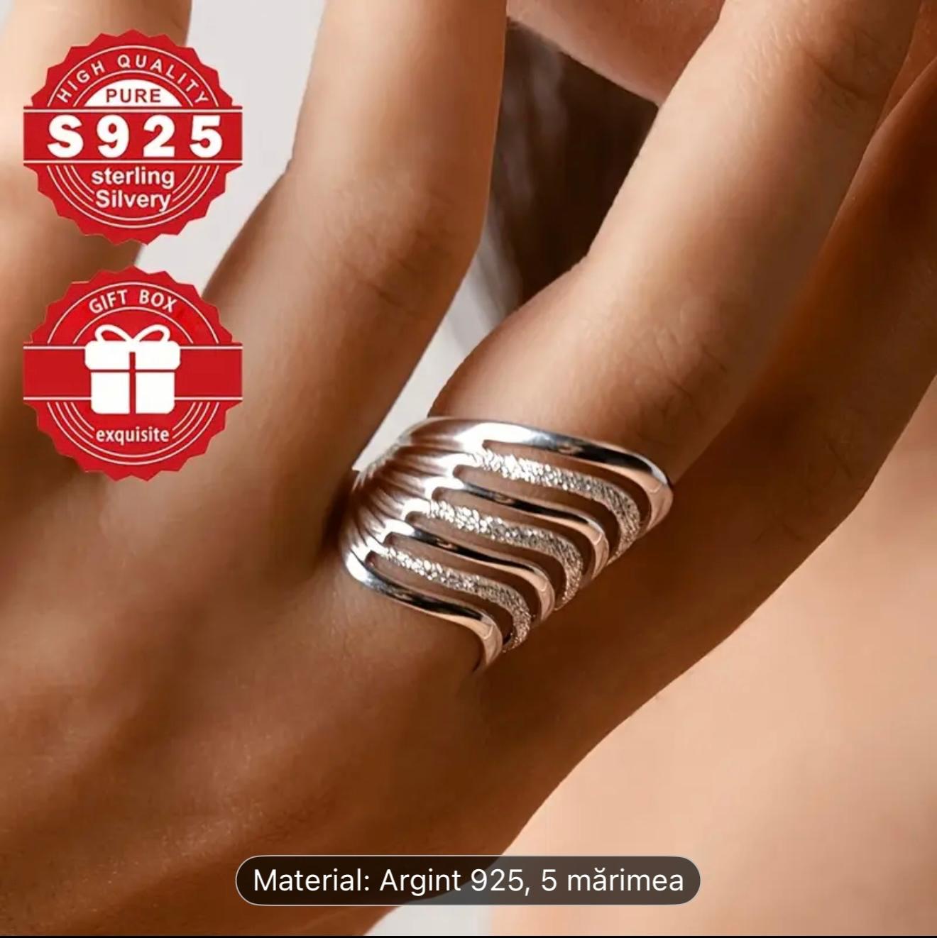 Inel cu val de argint