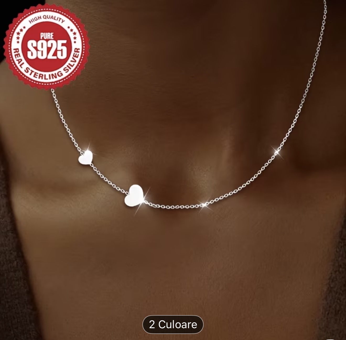 Colier din argint 925 cu inimă