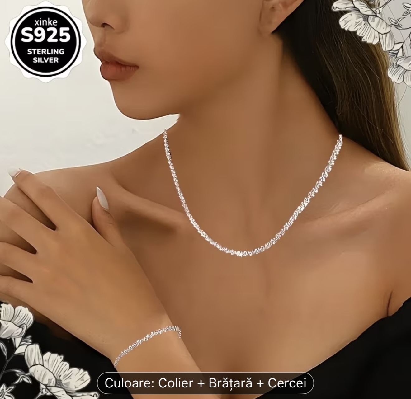 Set de bijuterii din argint sterling