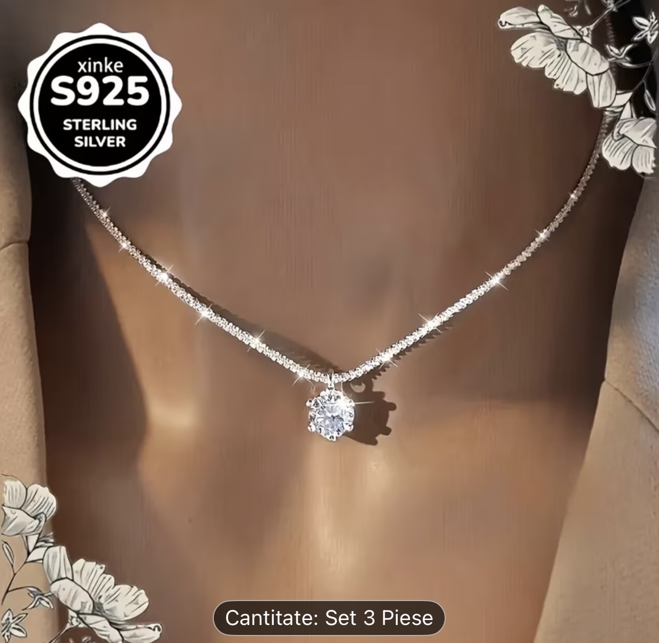 Set de bijuterii din argint sterlin S925