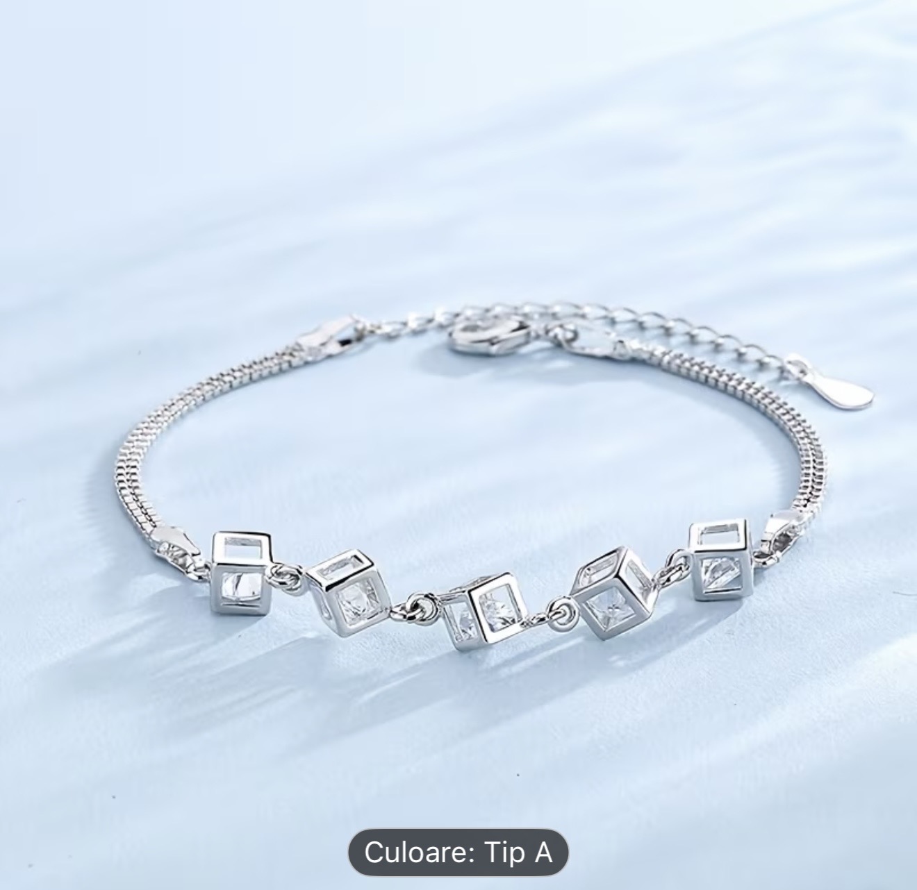 Brățară Geometrică Elegantă din Argint