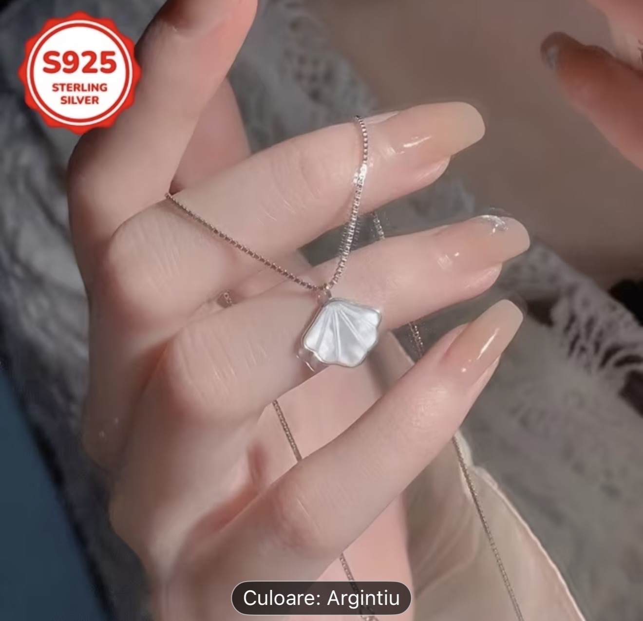 Colier cu pandantiv din argint 925