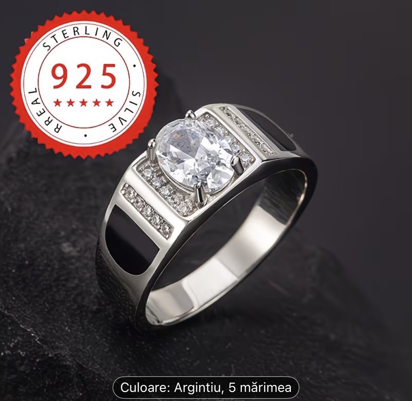 Inel bărbătesc din argint 925