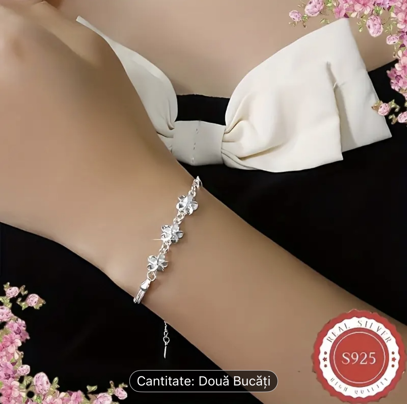 Set elegant de bijuterii din argint