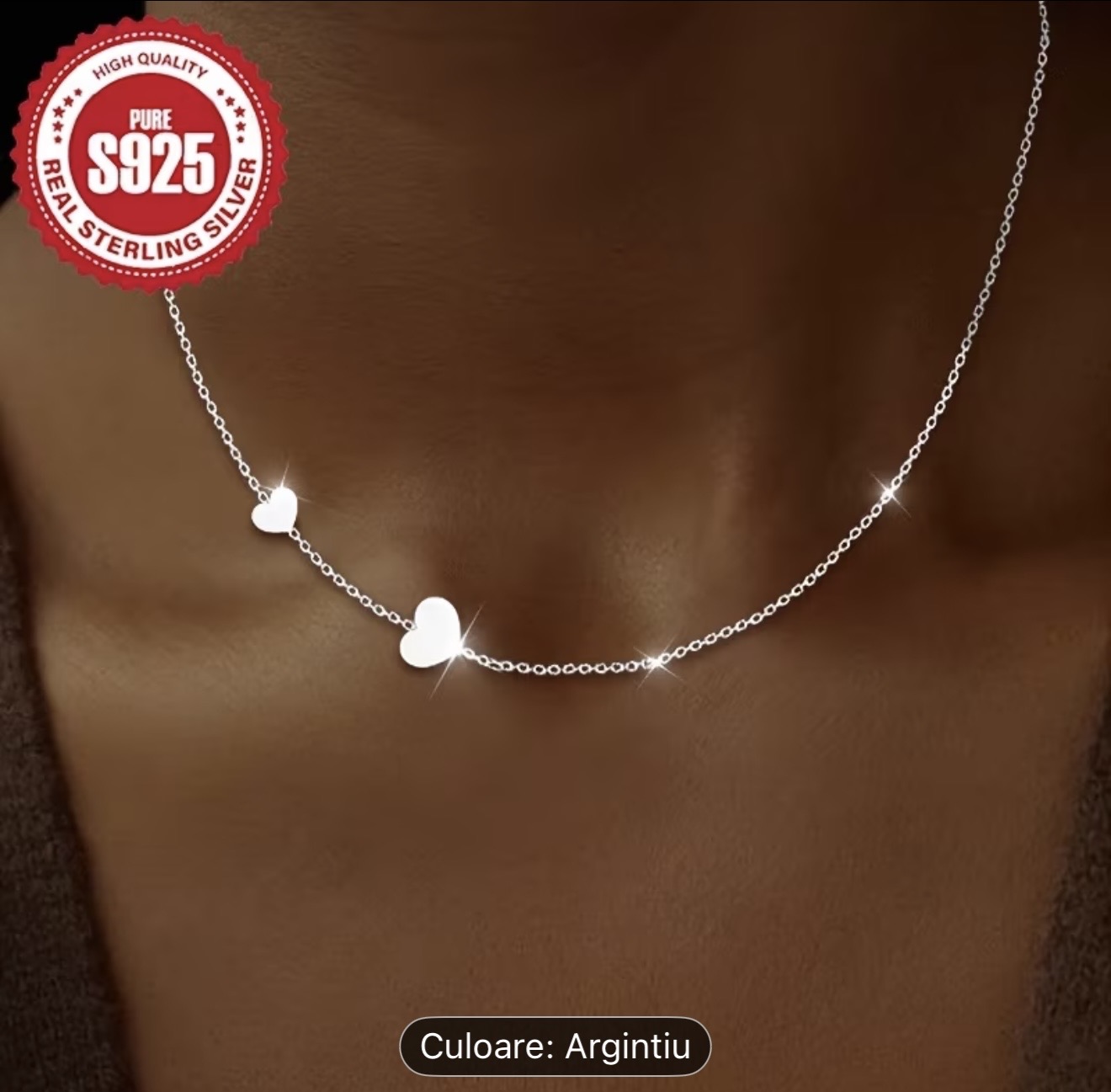 Colier din argint 925 cu inimă
